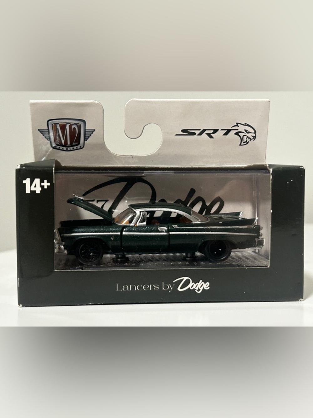 M2 Machines 1957 Dodge Custom Royal Lancer SRT CHASE Green/Silver R73 23-55